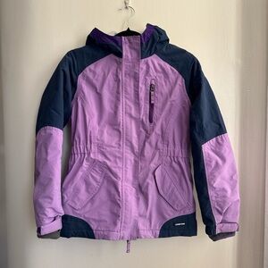 Lands' End Kids Purple and Navy Raincoat
